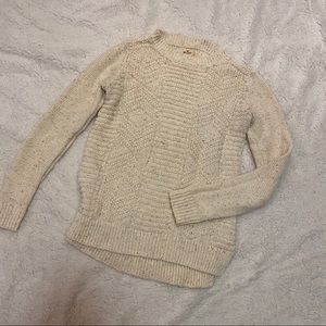 Hollister Cream Marled Sweater